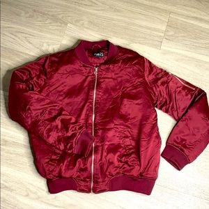 Satin Bomber Jacket